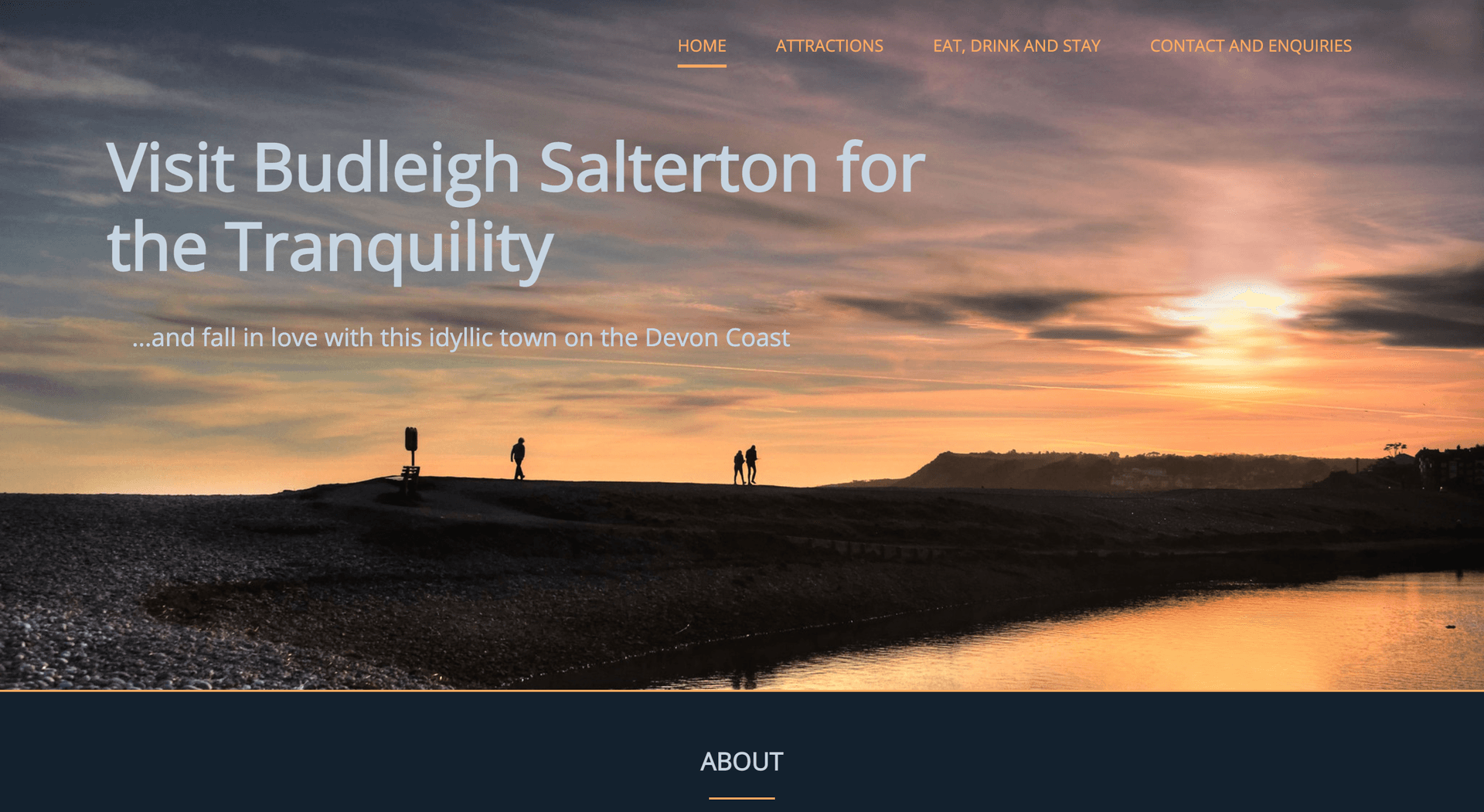 HTML Tourism website homepage screenshot